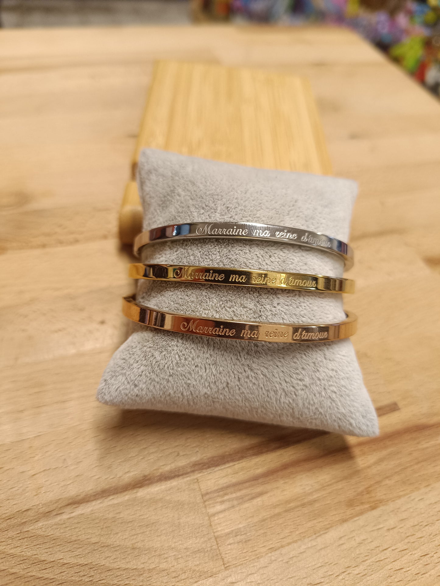 Jonc "marraine, ma reine d'amour"