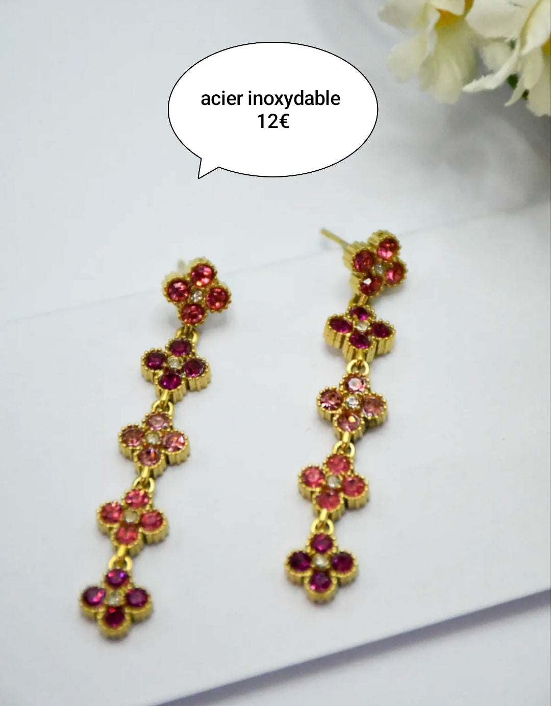 Boucles d'oreille multi trèfles