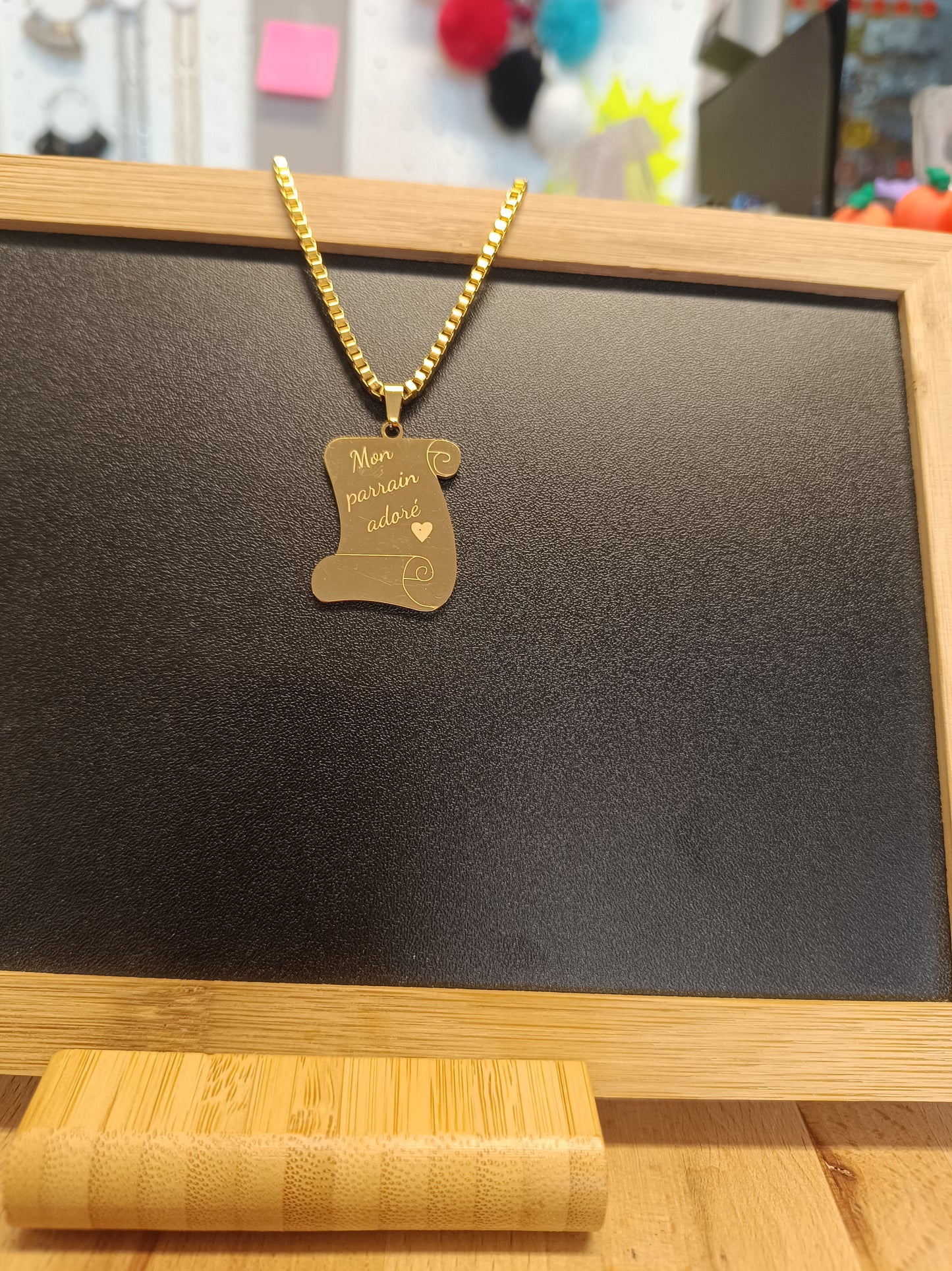 Collier mon parrain adoré