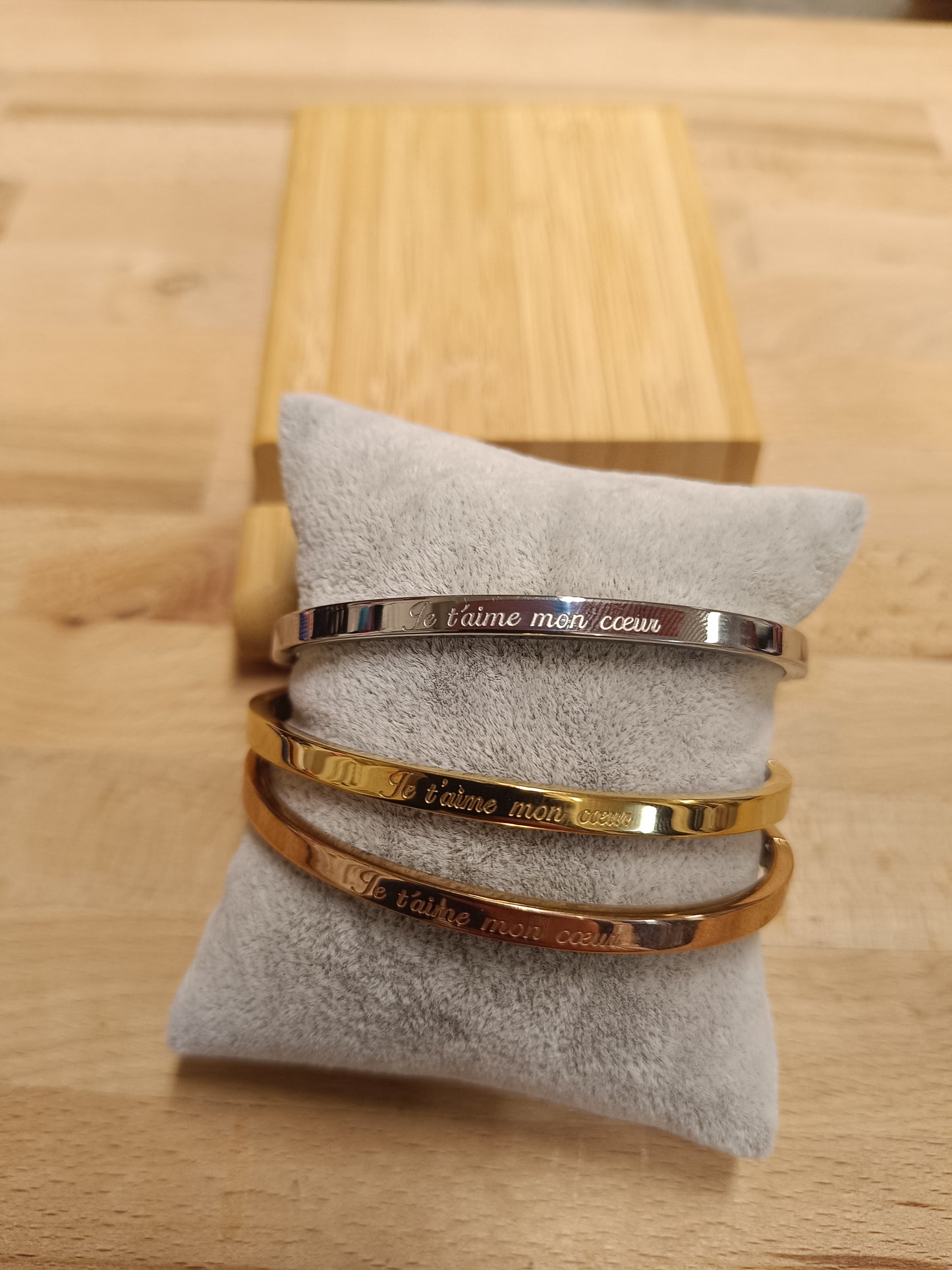 Jonc " je t'aime mon cœur"