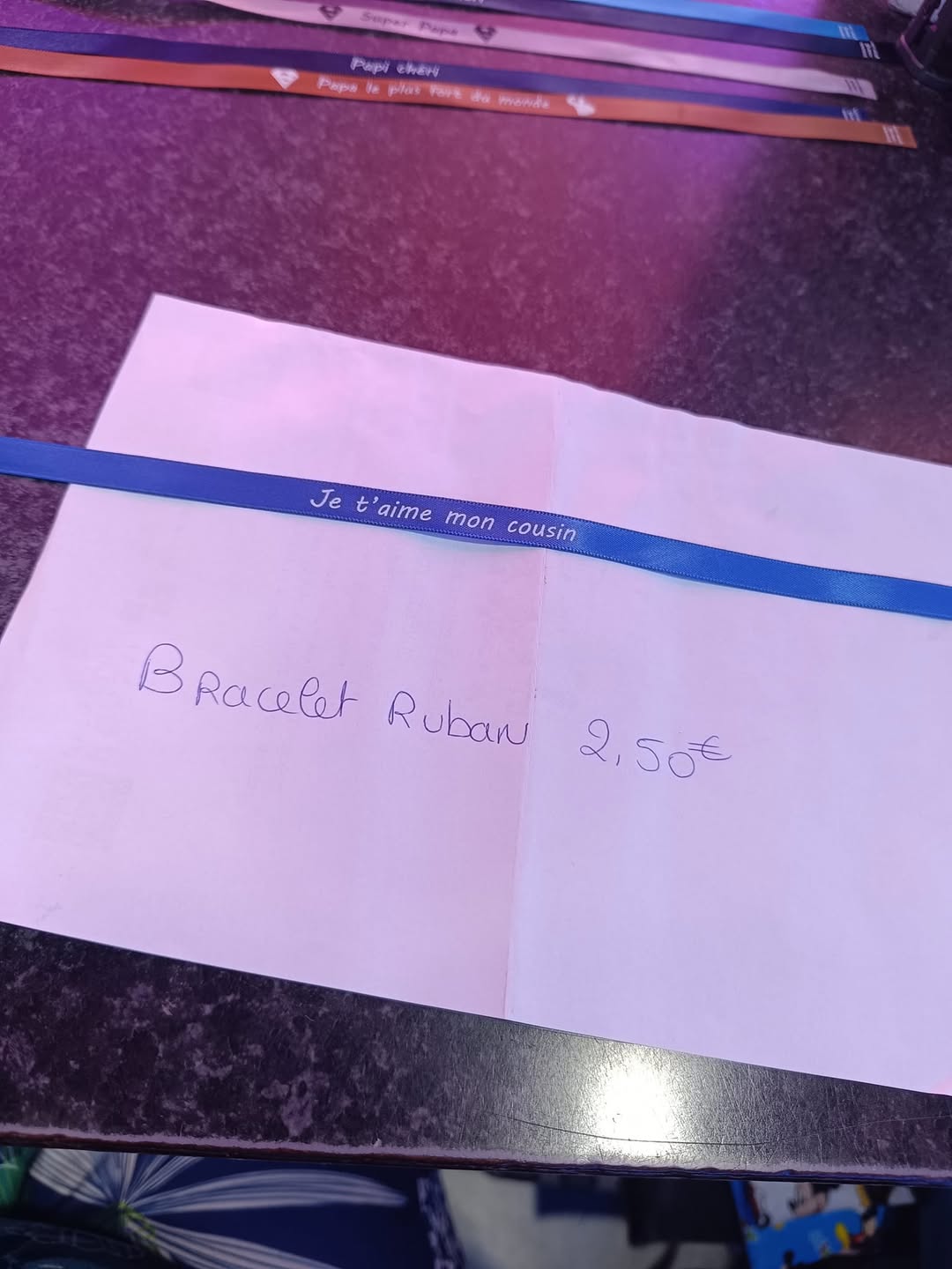 Bracelet je t'aime mon cousin