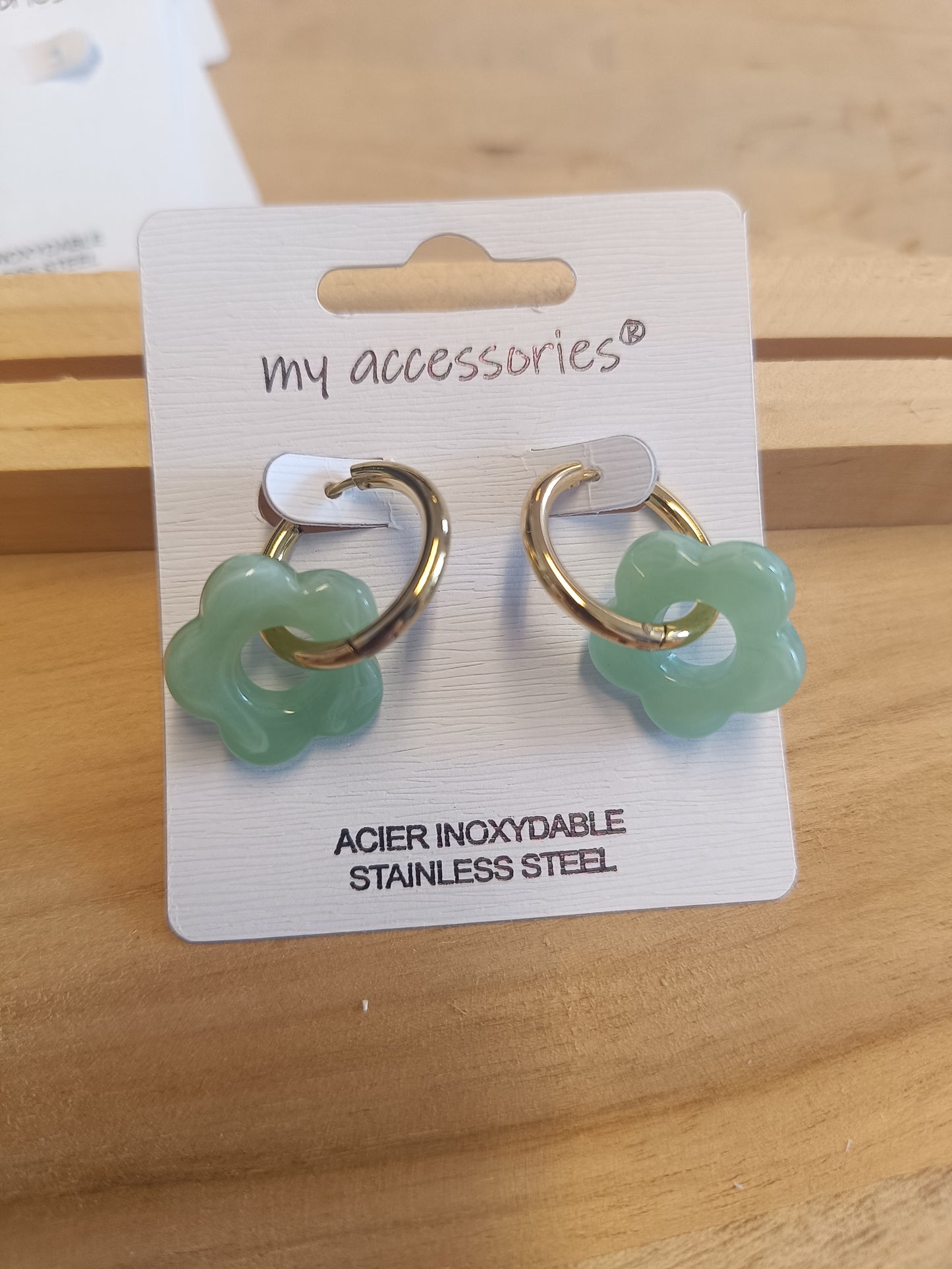 Boucles d'oreilles vert
