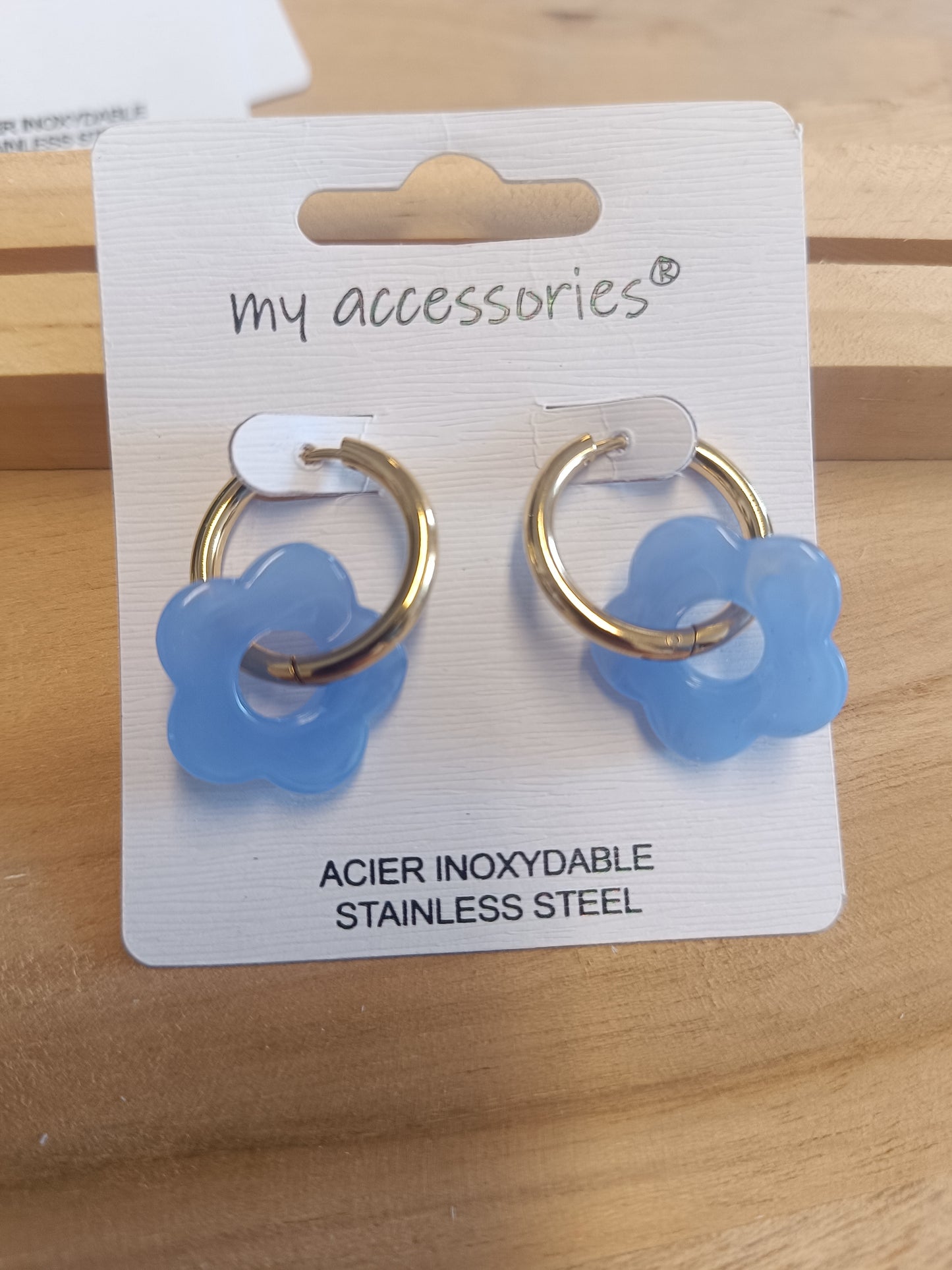 Boucles d'oreilles bleu