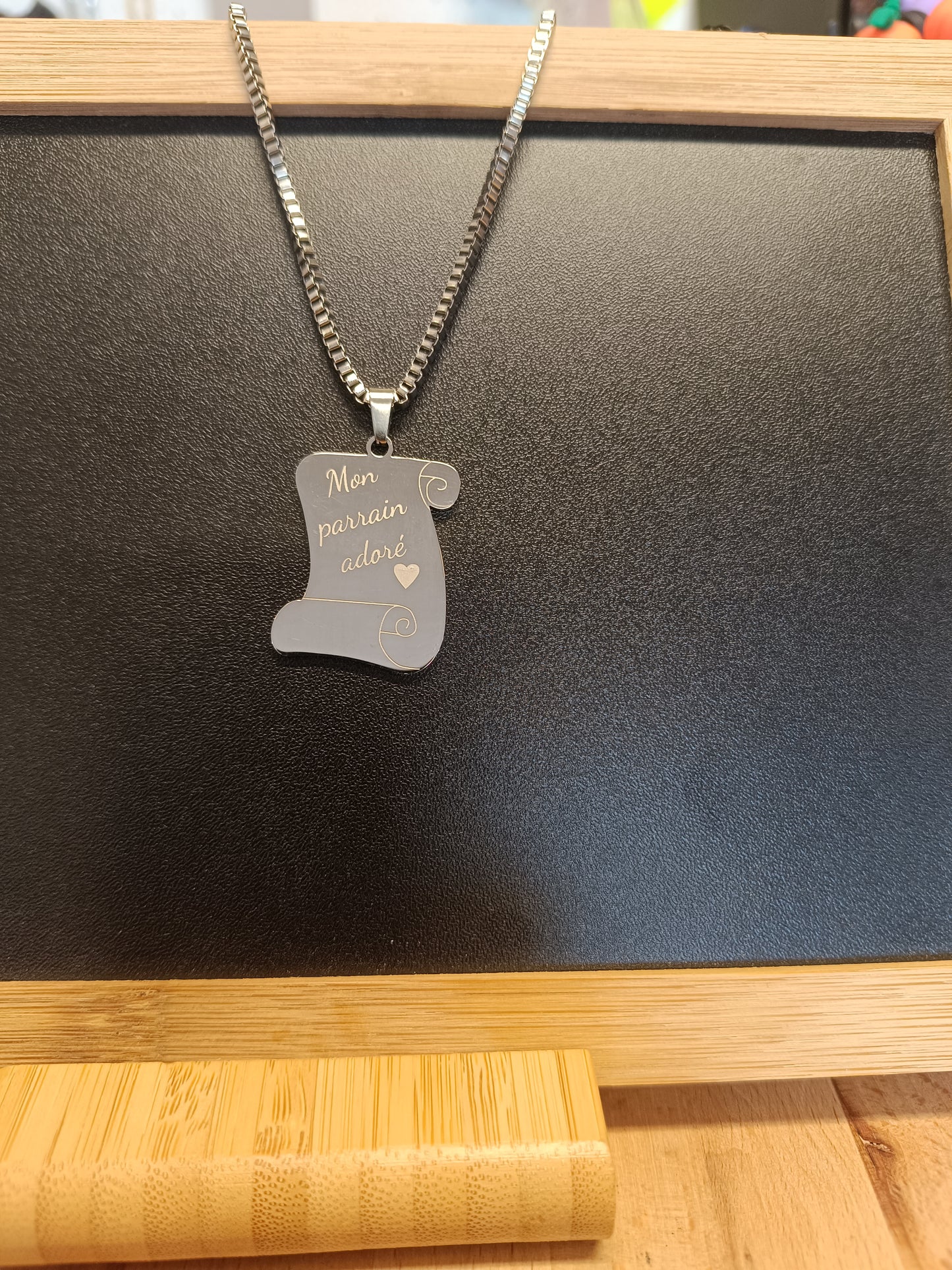 Collier "mon parrain adoré"