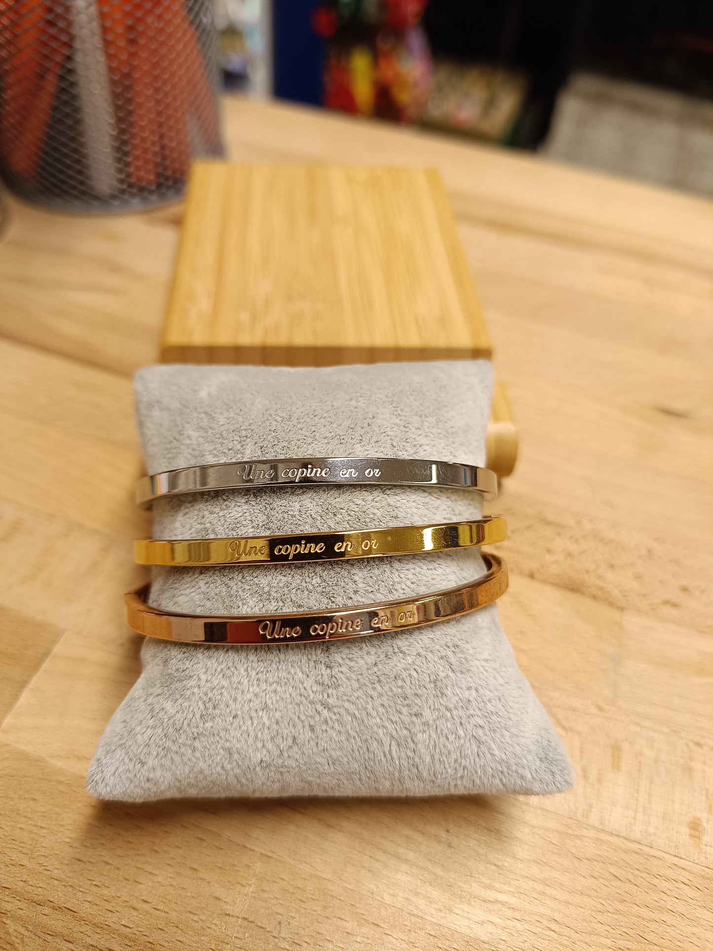 Jonc " une copine en or"