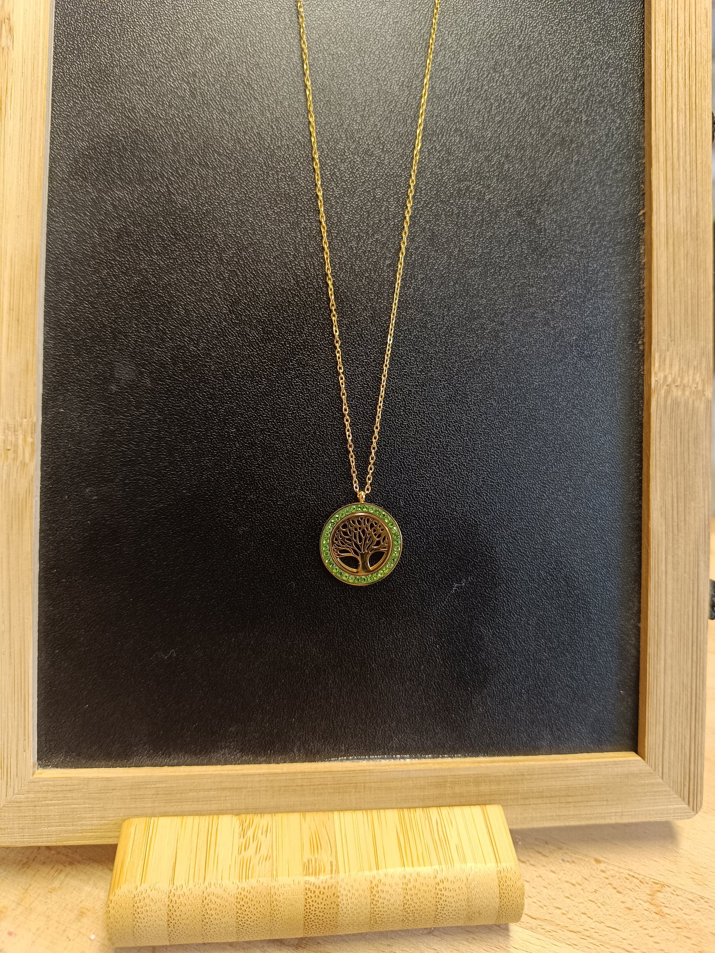 Arbre de vie strass vert