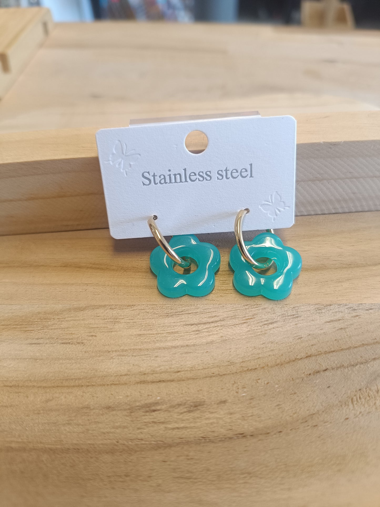 Boucles d'oreilles vert