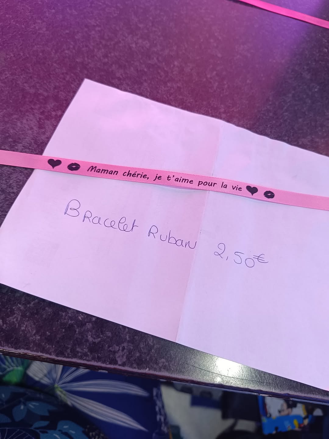 Bracelet maman cherie je t'aime pour la vie