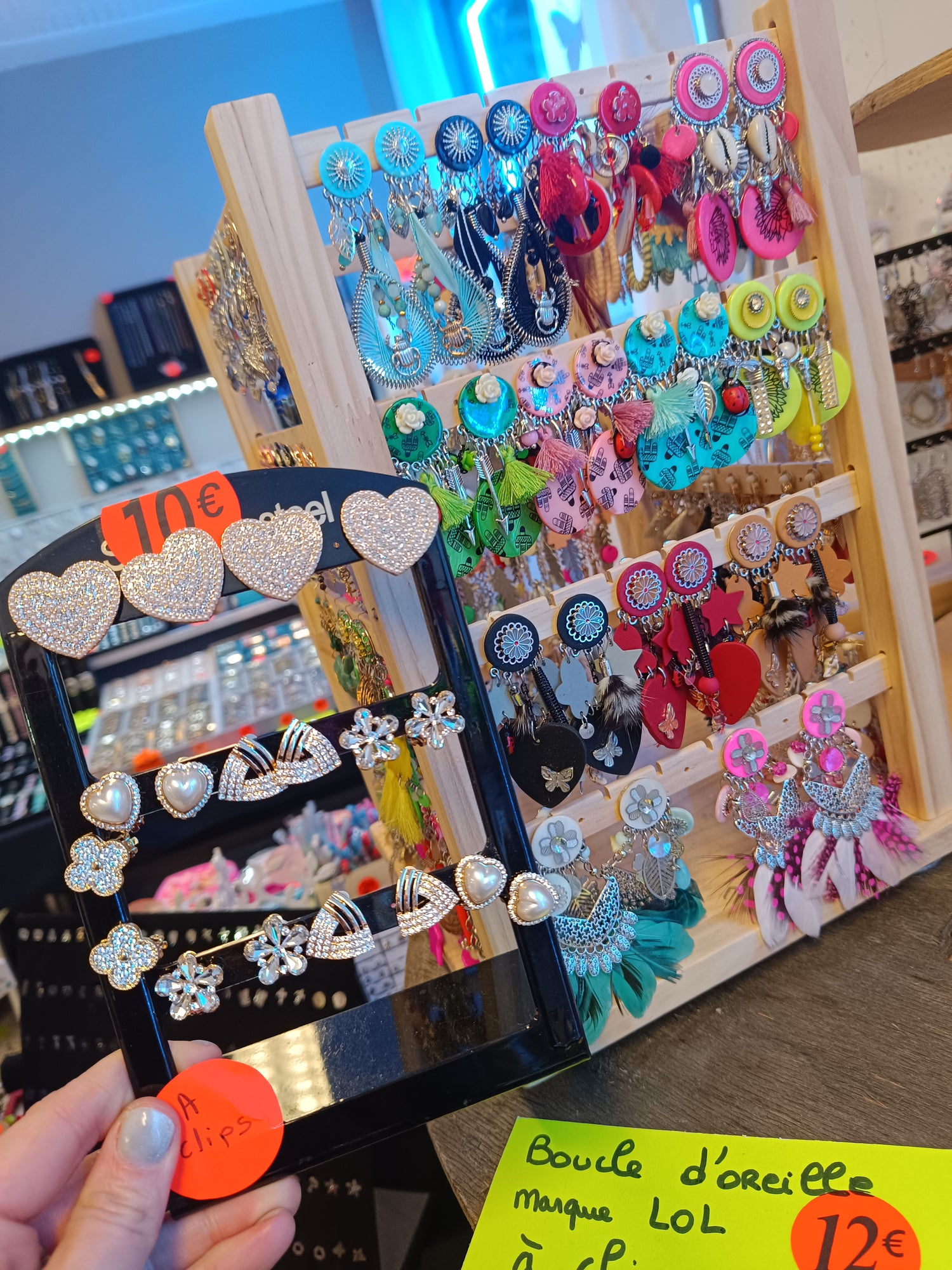 Boucles d'oreilles a clips