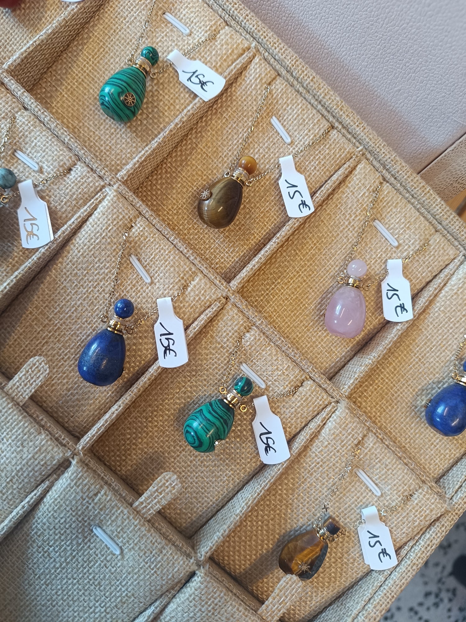 Sautoir fiole a parfum