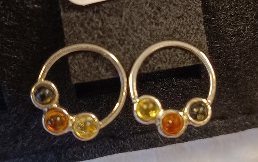 Boucles d'oreille 3 petits ronds