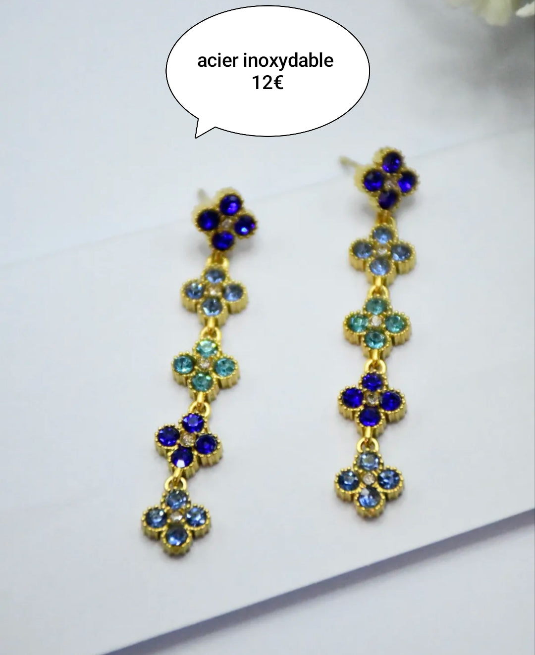 Boucles d'oreille multi trèfles