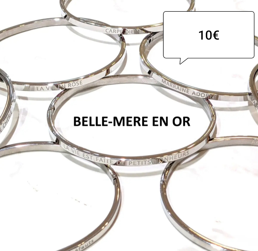 Jonc " belle mère en or"