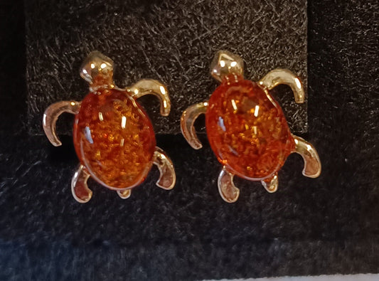 Boucles d'oreilles petite tortue