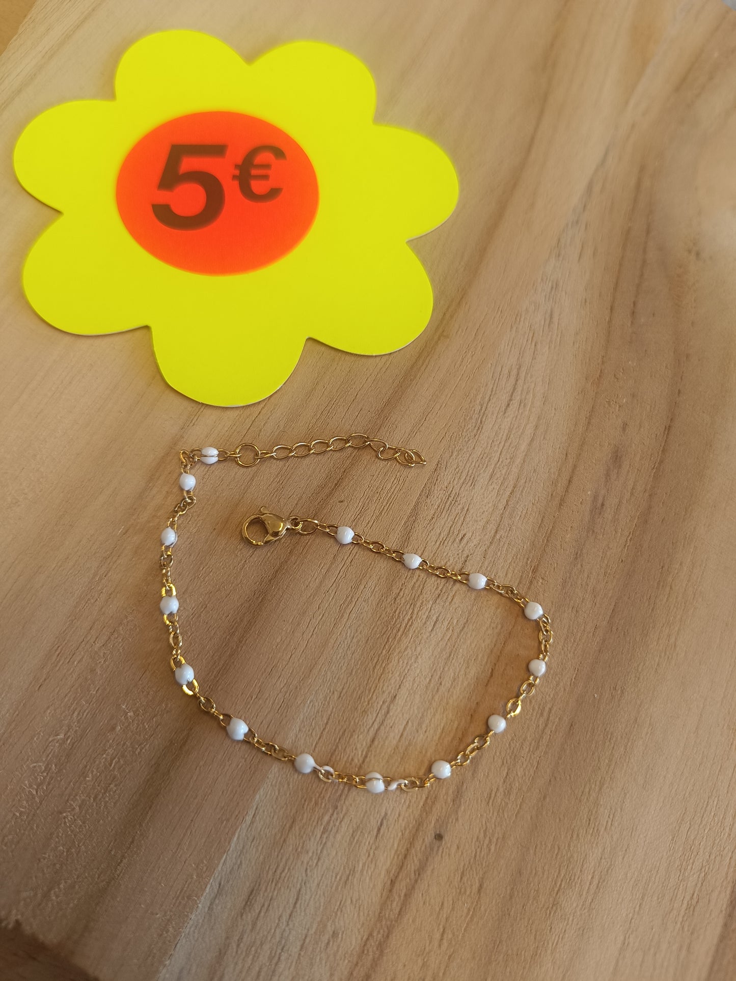 Bracelets perlé doré