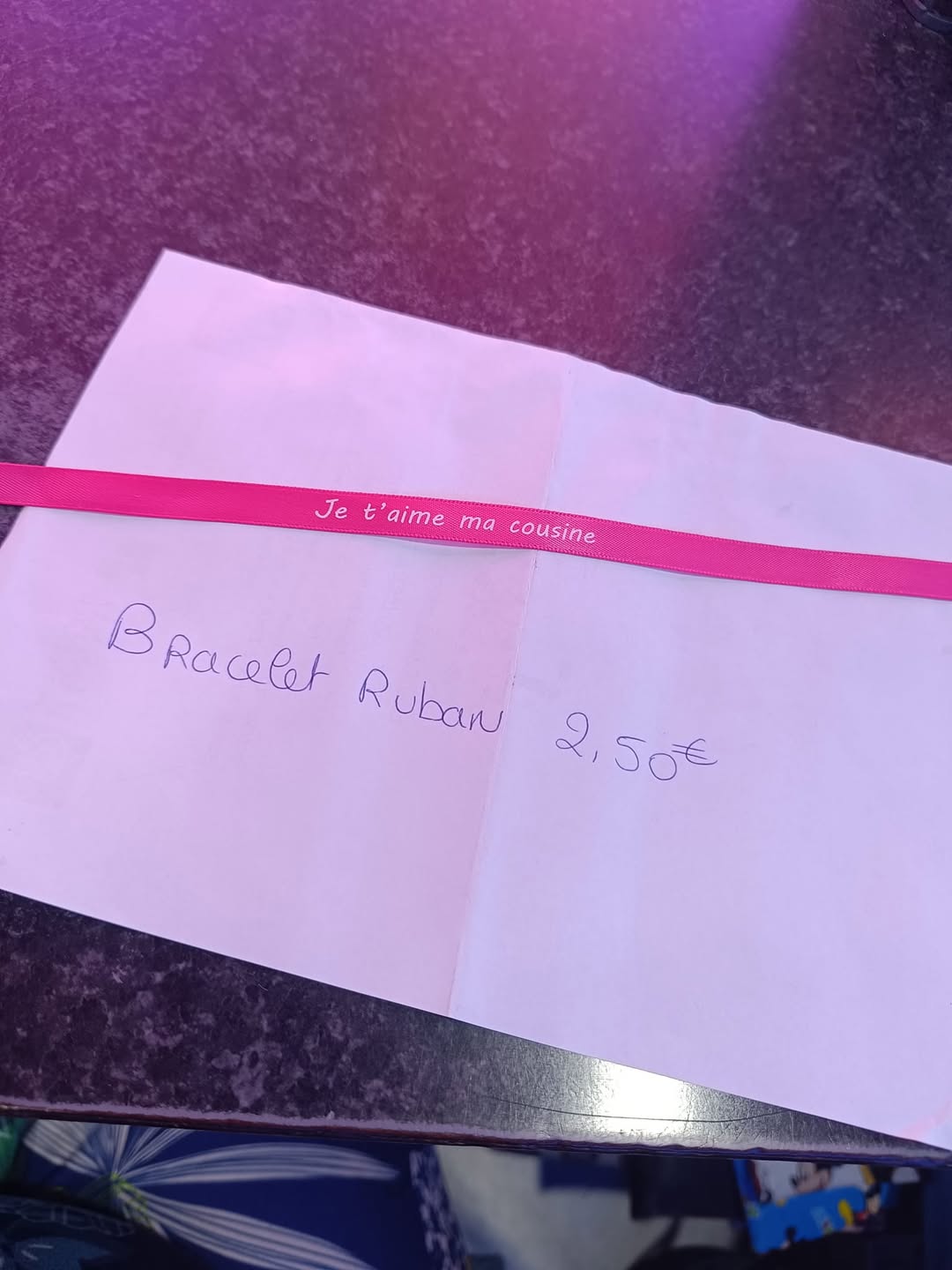 Bracelet je t'aime ma cousine