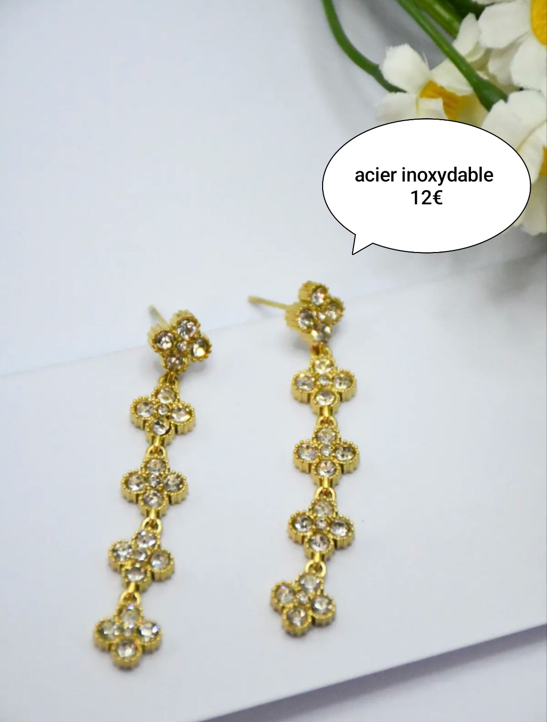 Boucles d'oreille multi trèfles