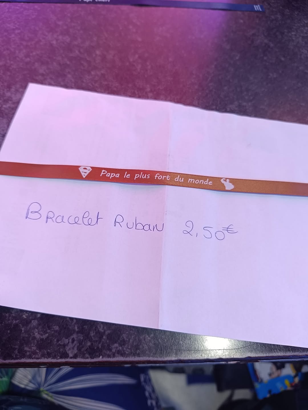 Bracelet papa le plus fort du monde