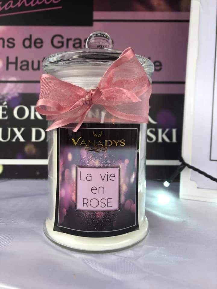 Bougie a bijoux " la vie est belle "