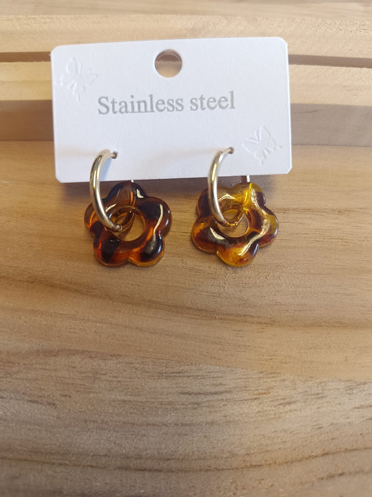 Boucles d'oreilles léopard