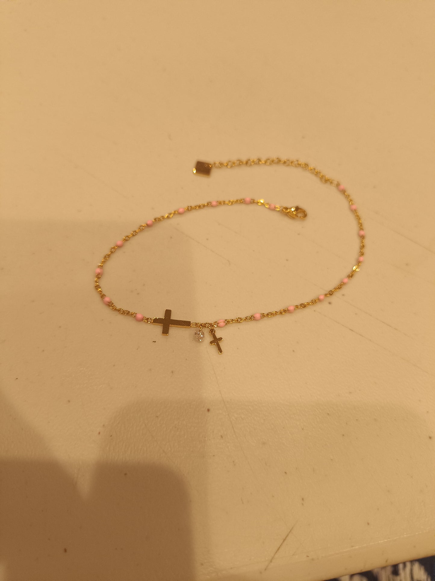 Chaine de cheville croix
