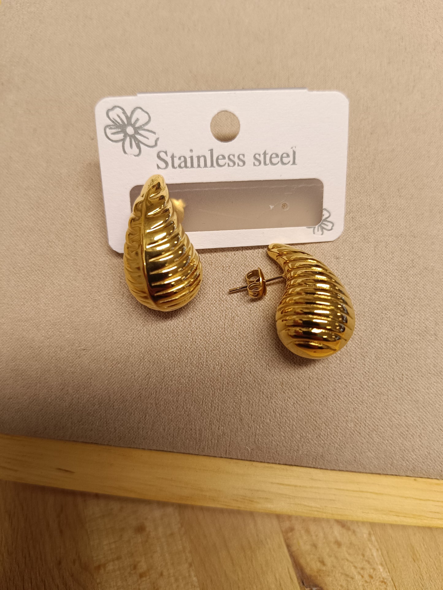 Boucles d'oreille goutte (4cm)