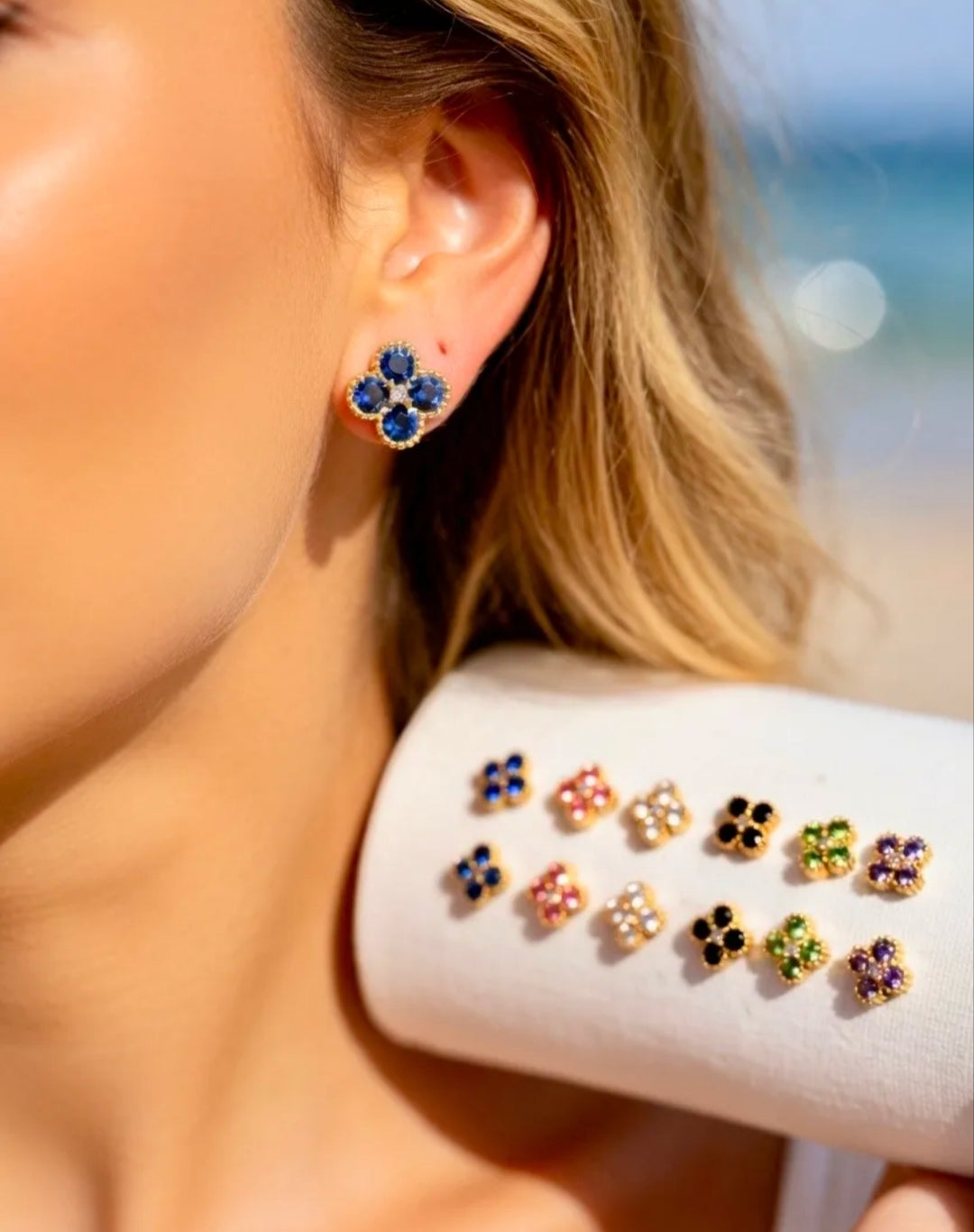 Boucles d'oreilles trèfles