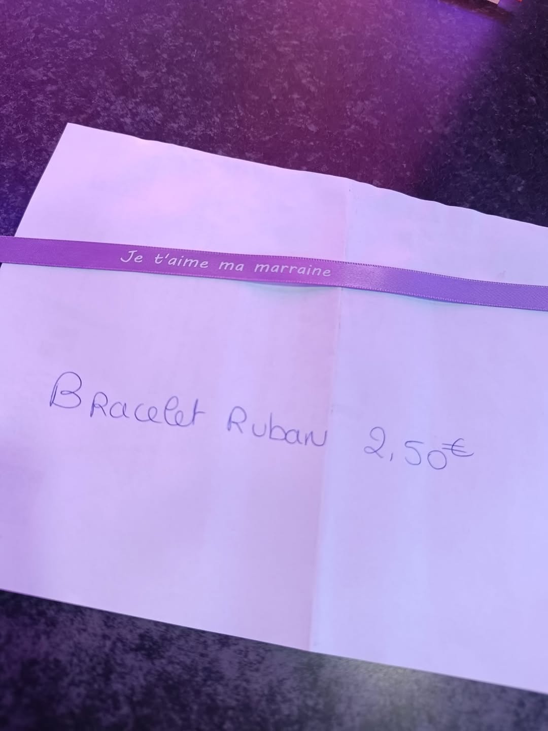 Bracelet je t'aime ma marraine