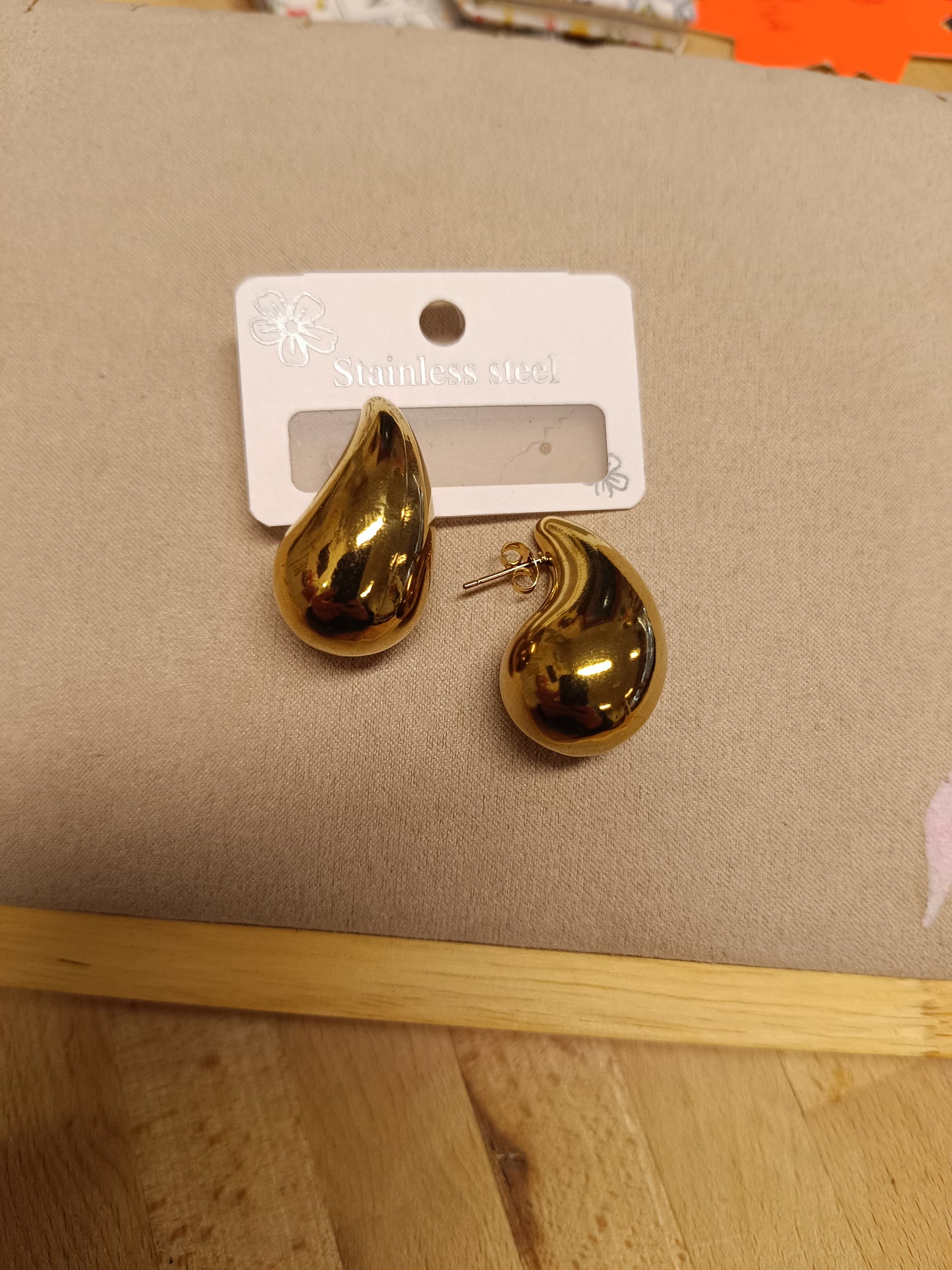 Boucles d'oreilles goutte (5cm)