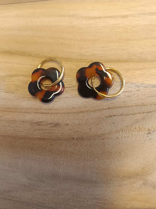 Boucles d'oreilles léopard