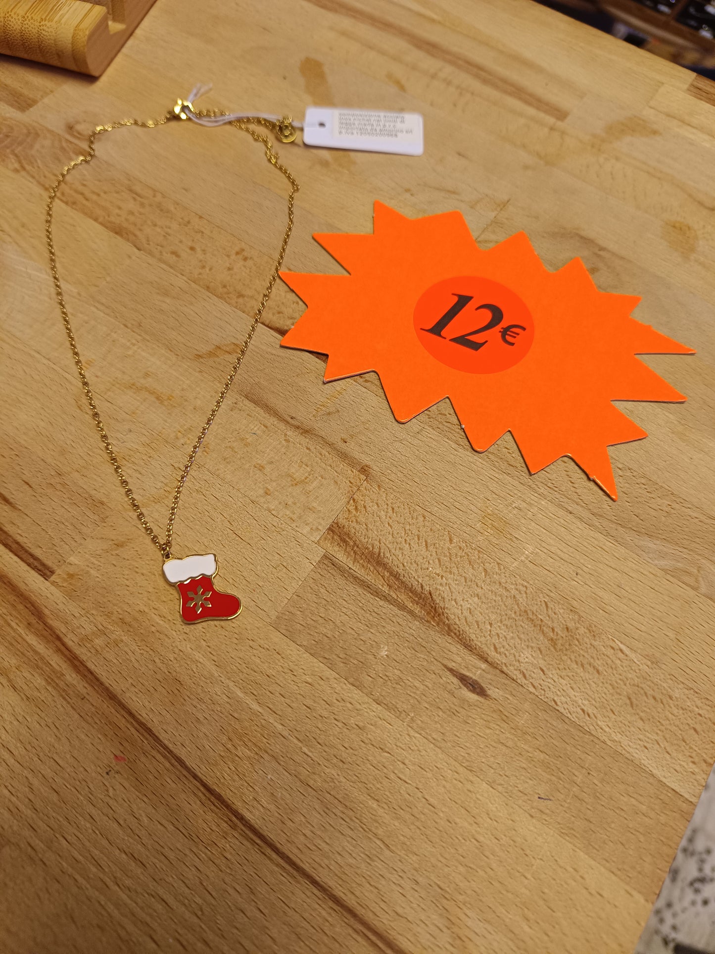 Collier botte de noel