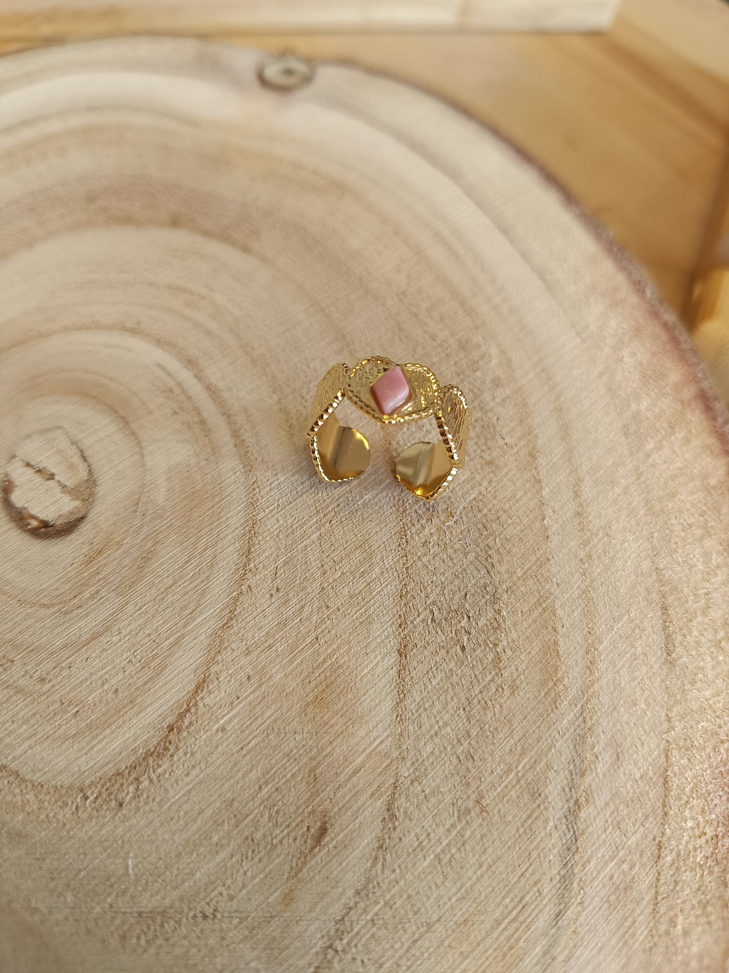 Bague coeur reglable