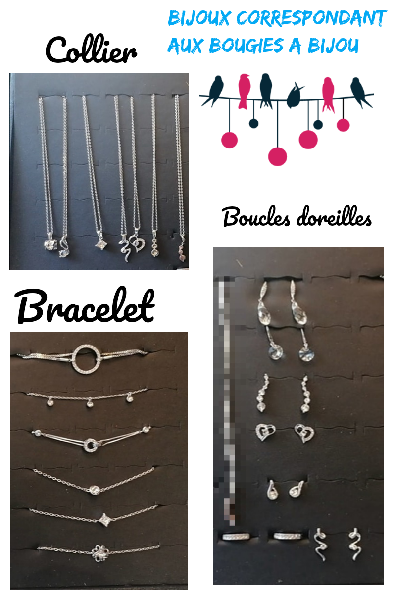 Bougie a bijoux " la vie est belle "