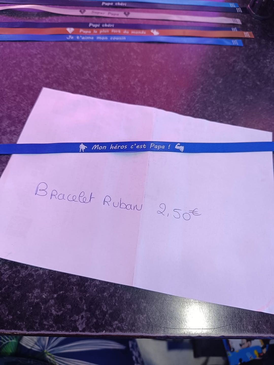Bracelet mon héros c'est papa