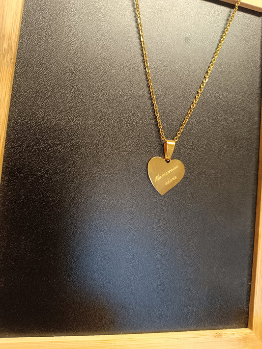 Collier "ma marraine adorée "