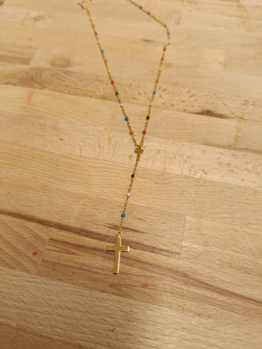 Doré / multicolore
