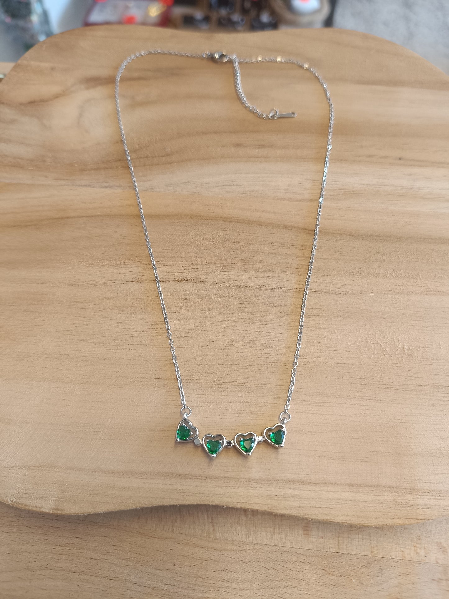 Trèfle vert argenté