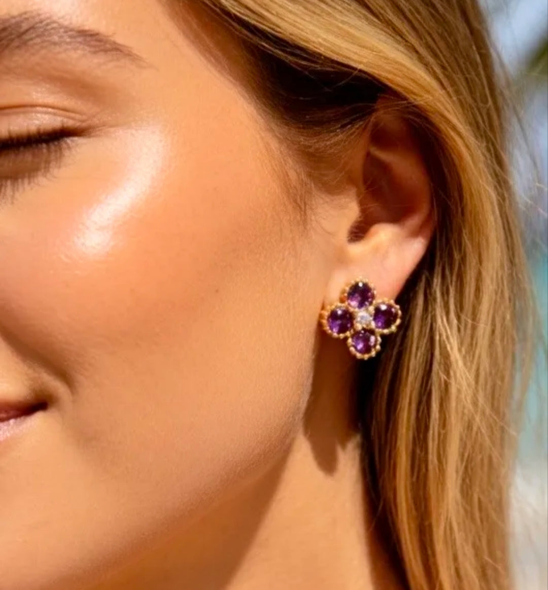 Boucles d'oreilles trèfles